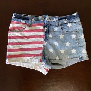 American Flag Shorts by Cello Jeans